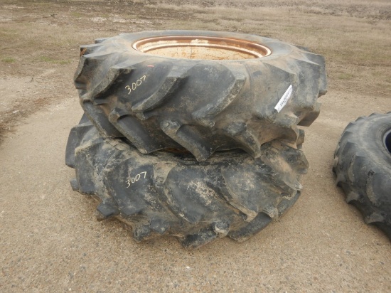 (2) 18.4X34 TRACTOR TIRES ON RIMS