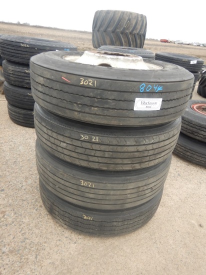 (4) LO-PRO 24.5 TIRES  ON BUDDS