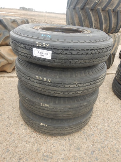 (4) 10.00 X 20 TIRES  ON DAYTONS
