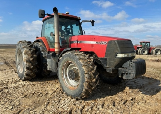 "CASE IH MX 285 WHEEL TRACTOR  POWER SHIFT, 3 PT, 1000PTO, QUICK HITCH, 4 R