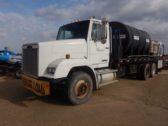 1988 FREIGHTLINER SPRAYER SUPPORT TRUCK, 65,340 MILES ON METER  CUMMINS BIG