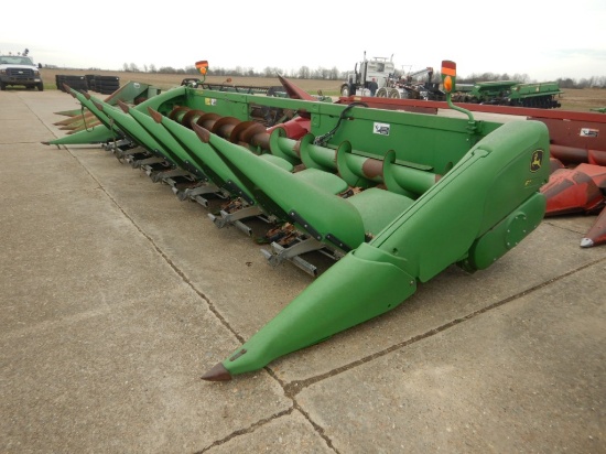 2012 JOHN DEERE 608C CORN HEADER  GATHERING CHAIN BRUSHES, HYD. DECK PLATES