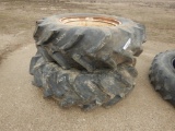 (2) 18.4X34 TRACTOR TIRES ON RIMS