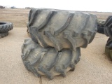 (2) 28L-26 COMBINE TIRES & WHEELS