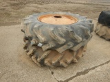 SET OF 2 JOHN DEERE DUAL  34 INCH