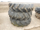 (3) SET OF TIRES  18.4R 38 W/ WHEELS