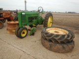 1942 JOHN DEERE B WHEEL TRACTOR  EXTRA SET OF DUALS, ORIGNIAL PTO ASSEMBLY