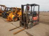 TOYOTA 426SC0U2 FORKLIFT 23600+/- HOURS  6000LB CAPACITY, LP FUEL, 2 STAGE