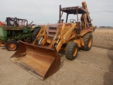 CASE 580 K BACKHOE 4,377 +/- HOURS  4WD, OPEN ROPS, DOES RUN AND WORK, LITT