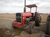 MASSEY FERGUSON 285 WHEEL TRACTOR  DIESEL ENGINE, CANOPY, 18.4-34R2 TIRES,