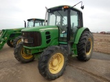 JOHN DEERE 6330 WHEEL TRACTOR 8214 +/- hrs  MFWD, CAB HEAT & AIR, THROTTLE