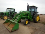 JOHN DEERE 4450 WHEEL TRACTOR 2,556 +/- HOURS SHOWING  CAB, AIR, 18.4-R38 R