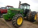 JOHN DEERE 4850 WHEEL TRACTOR  MFWD, 16.9-28 FRONT TIRES, 20.8-38 REAR DUAL