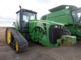JOHN DEERE 8430T TRACK TRACTOR  25 INCH TRACKS, 12 FRONT WEIGHTS, 4 REMOTES