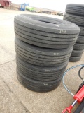 (4) ORIGIANL 315/80R22.5 TIRES
