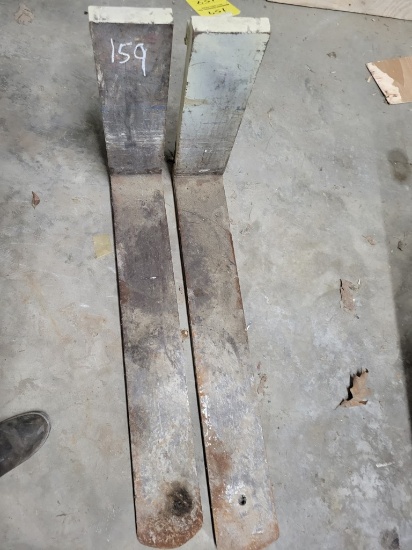 (2) FORKLIFT FORKS,  38"