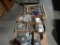 (2) PALLETS WITH METAL BRACKETS, SCREWS,  & MISCELLANEOUS