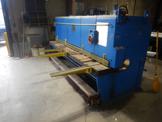 "JOHNSON 210 HYDRA SHEAR,  ???   WIDTH/BED LENGTH
