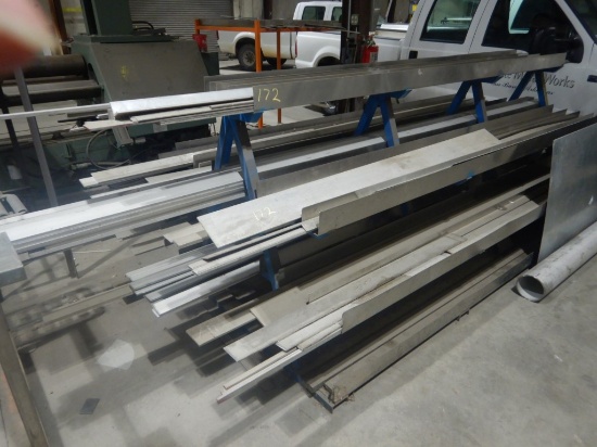 METAL RACK WITH MISCELLANEOUS METAL