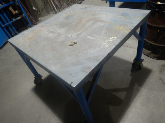 ROLL AROUND SHOP TABLE,  44" X 44"