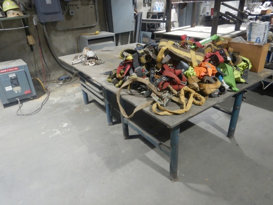 (2) WELDING TABLES,  BOTH 5' X 4'