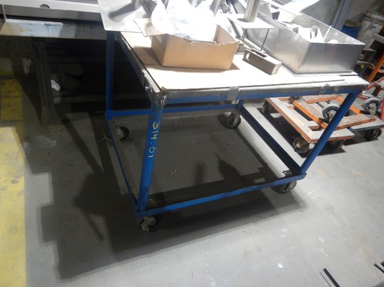 (2) METAL TABLES