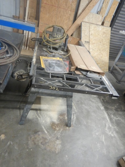SEARS TABLE SAW,  10", AND PORTER CABLE ROUTER