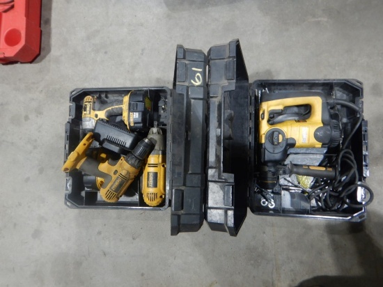 DEWALT BATTERY TOOLS & DEWALT HAMMER DRILL,  ELECTRIC