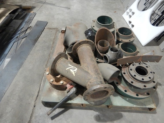 PALLET WITH PIPE FITTINGS
