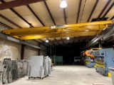 GENERAL CRANE OVERHEAD CRANE,  5-TON, WITH P & H 10,000-LB CABLE HOIST (BUY