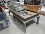 METAL SHOP TABLE,  4' X 10'