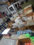 JUMPER CABLES, HOLE SAWS, PARTS, GUN FOAM ROPE, GRINDER GUARDS,  & MISCELLA