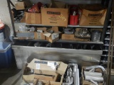 SHELF  WITH PIPE FITTINGS & MISCELLANEOUS