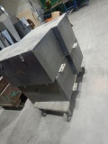 ROLL AROUND CART & (4) METAL BOXES