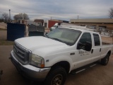 2002 FORD F-350 TRUCK, 448,058+ mi,  CREW CAB, 4 X 4, V8 GAS, AUTOMATIC, PS