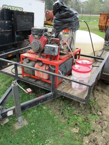 HOTSY STEAM CLEANER/POWER WASHER & TRAILER,