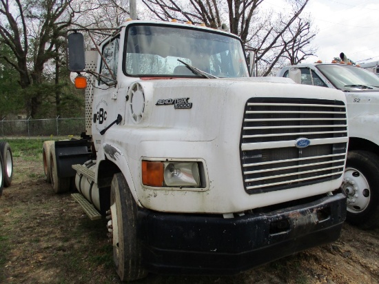 1993 FORD L-9000 AEROMAX TRUCK TRACTOR, 545,220+ mi on meter,  TWIN SCREW,