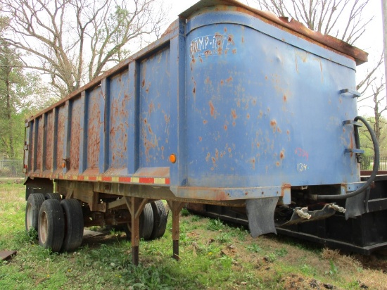 2002 DUMP-RITE DR-22 DUMP TRAILER,  STEEL, TANDEM AXLE, CENTERPOINT SPRING