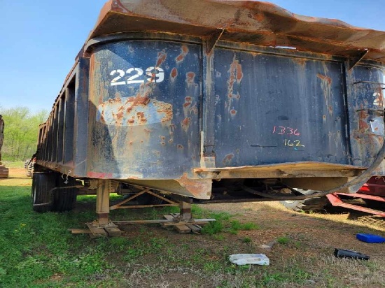 1994 PALMER TA-22 END DUMP TRAILER,  STEEL, 22', TANDEM AXLE, CENTERPOINT S
