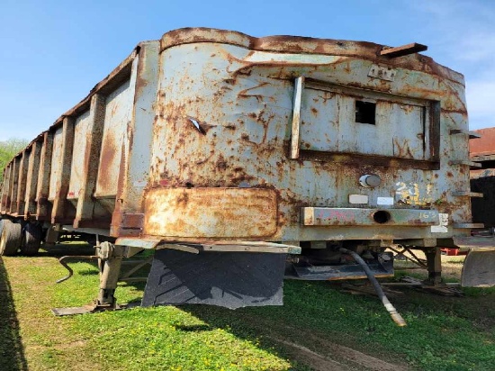 1998 SOUTHEAST? SD3572F END DUMP TRAILER,  35', STEEL, TANDEM AXLE, AIR RID