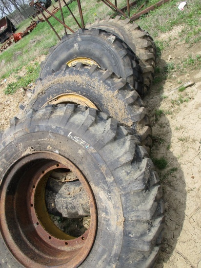(5) TIRES  ON RIMS