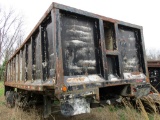 1976 LEWIS END DUMP TRAILER,  STEEL, TANDEM AXLE S# KITRR6727346