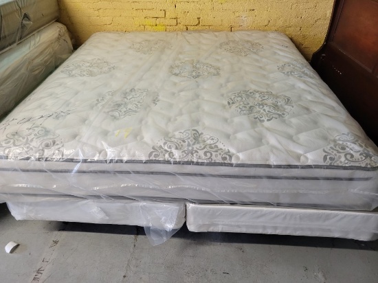 KING BED WITH METAL FRAME