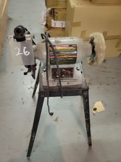 TASK FORCE BENCH GRINDER ON STAND