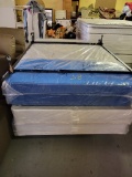 FULL BED, EXTRA BOX SPRING, (2) BED RAILS