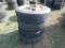 TIRES/WHEELS,  (4) 295/75R 22.5 STEEL WHEELS & TIRES