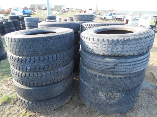 TIRES/WHEELS,  (20) 11R 24.5 TIRES