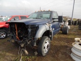 2012 FORD F550 PICKUP TRUCK,  REGULAR CAB, NO ENGINE, 4X4, A/T, MISSING PAR