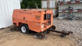 1999 SULLIVAN 210CFM TOWABLE AIR COMPRESSOR WITH HYRAIL GEAR, 2323+ hrs,  J