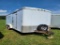 1997 CARGO MATE CARGO TRAILER,  16', TANDEMAXLE WITH SINGLE WHEEL, REAR SWI